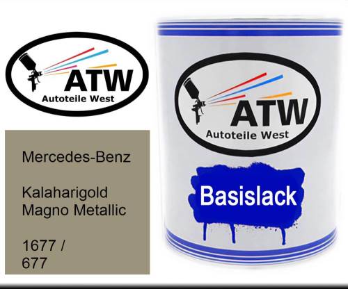 Mercedes-Benz, Kalaharigold Magno Metallic, 1677 / 677: 1L Lackdose, von ATW Autoteile West.